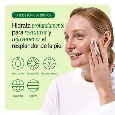 Discos Exfoliantes con Tónico Renovado