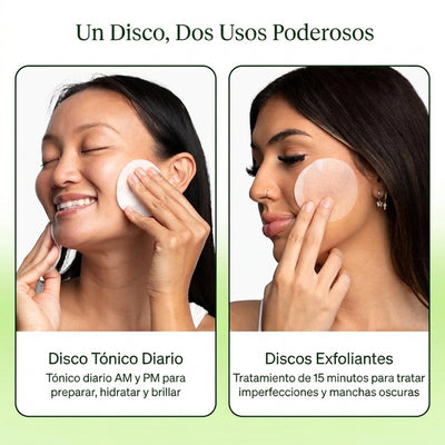 Discos Exfoliantes con Tónico Renovado