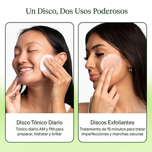 Discos Exfoliantes con Tónico Renovado